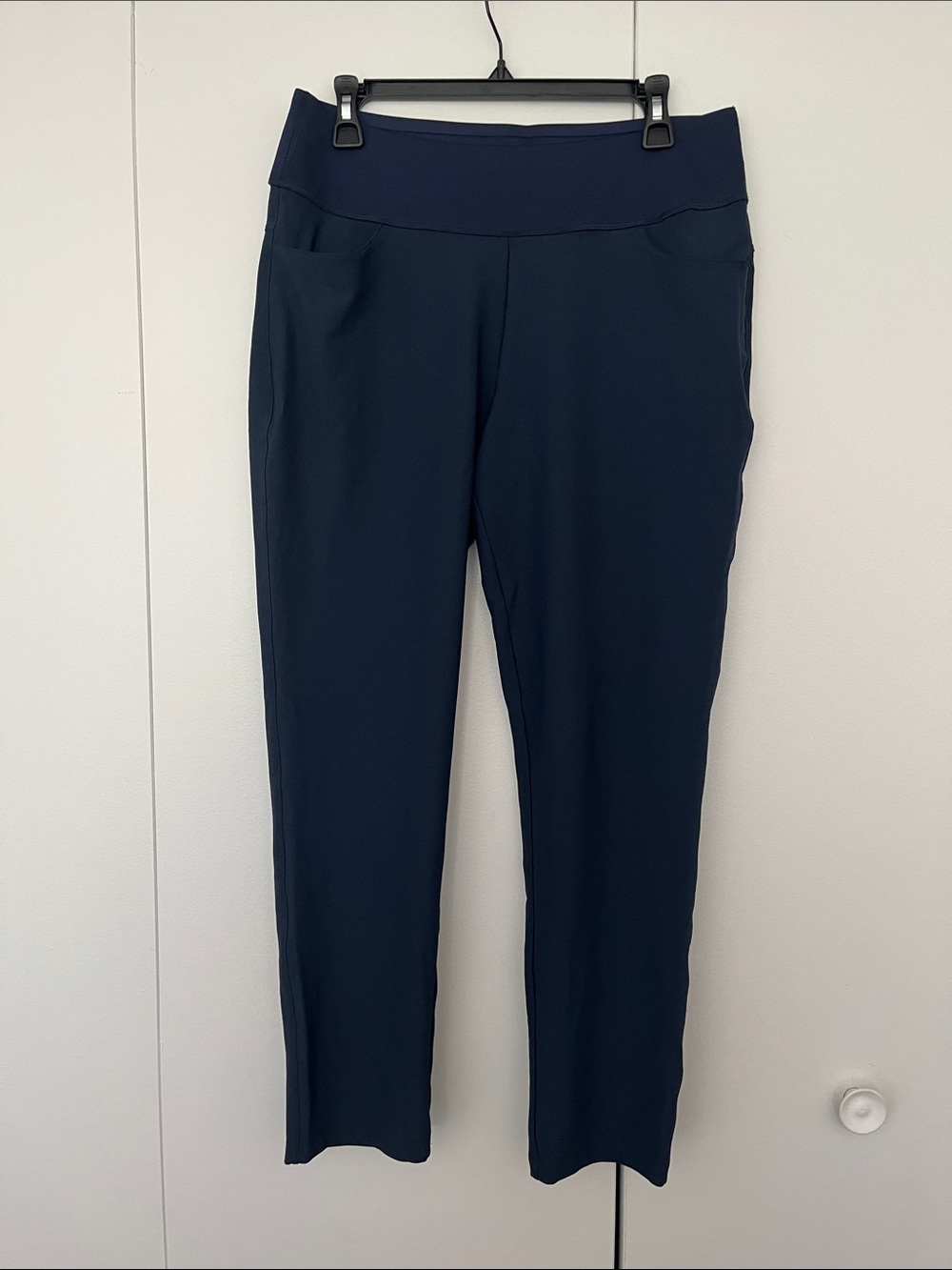 Puma Navy Straight-Leg Golf Ponte Pants